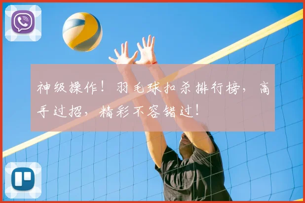 神级操作!羽毛球扣杀排行榜,高手过招,精彩不容错过!